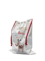 John Lewis Solesmith Christmas Reindeer Personalised Toy Sack Multi Christmas Gift Sack 68x59cm- Buy online at McGrocer