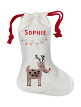 John Lewis Solesmith Christmas Reindeer Personalised Stocking, Multi- Buy online at McGrocer
