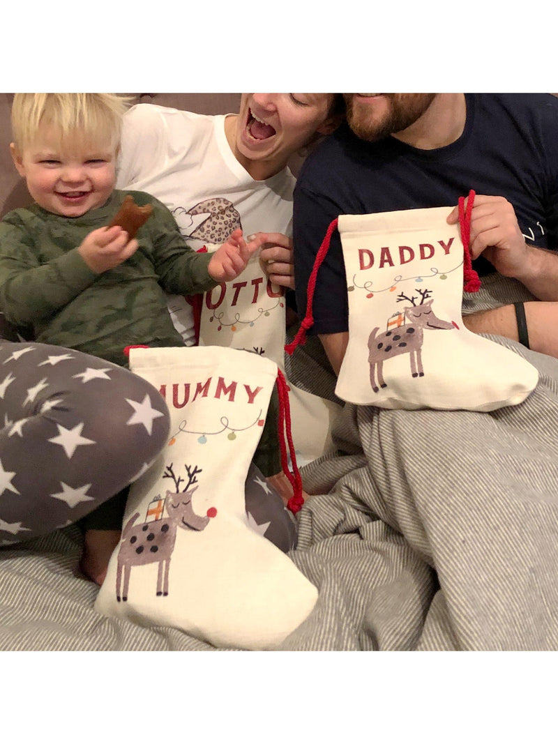 Solesmith children's personalised reindeer stocking - British product