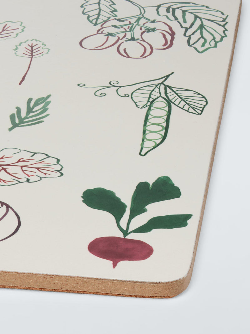 John Lewis and Deliciously Ella cork-backed placemat white, imported from the UK