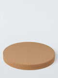 John Lewis Round Cork Placemat Set of 4 Natural, imported from the UK