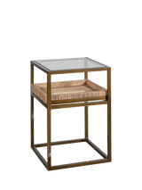John Lewis Nkuku Luzon Side Table Metallic Brass- Buy online at McGrocer