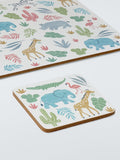 John Lewis kids' safari coaster and placemat set of 2, UK version