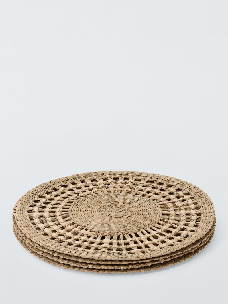 John Lewis woven seagrass round placemats set of 4, UK version