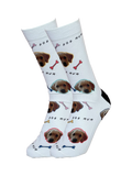 Solesmith personalised dog photo socks multicolour, imported from the UK