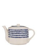Nkuku Indigo Drop ceramic teapot, UK version