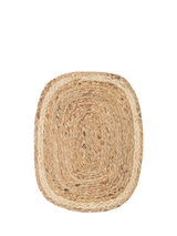 John Lewis Nkuku Lam Water Hyacinth Woven Rectangular Placemat, Set of 4, Natural- Buy online at McGrocer