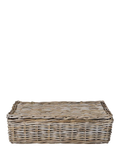 Garden Trading Bembridge natural rattan lidded basket - British product