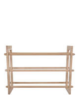 John Lewis Garden Trading Hambledon Oak Wood 3-Tier Shoe Rack, Natural- Buy online at McGrocer
