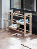 Garden Trading Hambledon oak wood shoe rack, UK version