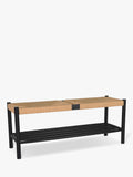 Garden Trading Longworth hallway bench oak wood twisted papercord (British brand)
