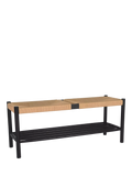 Garden Trading Longworth hallway bench oak wood twisted papercord (British brand)