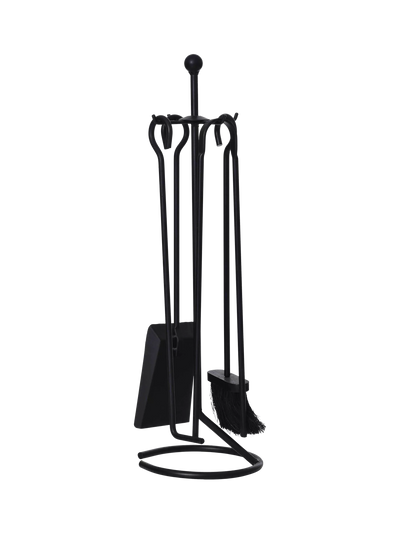 John Lewis Garden Trading Fire Place Tool Set 4 Piece Black- Buy online at McGrocer