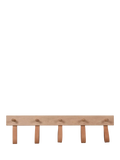 Garden Trading Kelston 5 peg rail natural oak and leather, UK version