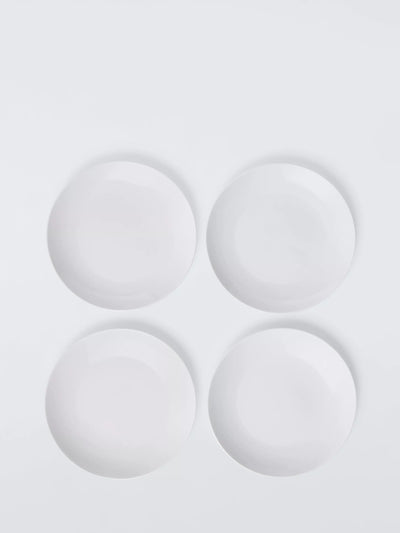 John Lewis John Lewis Porcelain Coupe Side Plates, Set of 4- Buy online at McGrocer