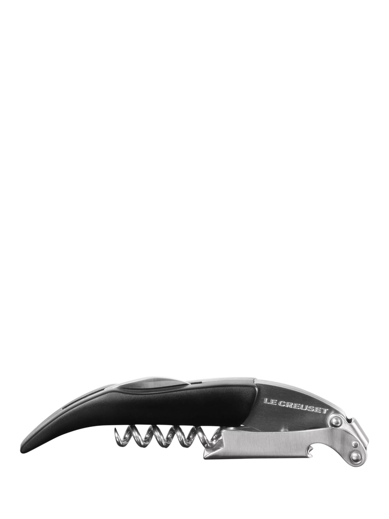 Le Creuset waiter's friend corkscrew shiny black (British brand)