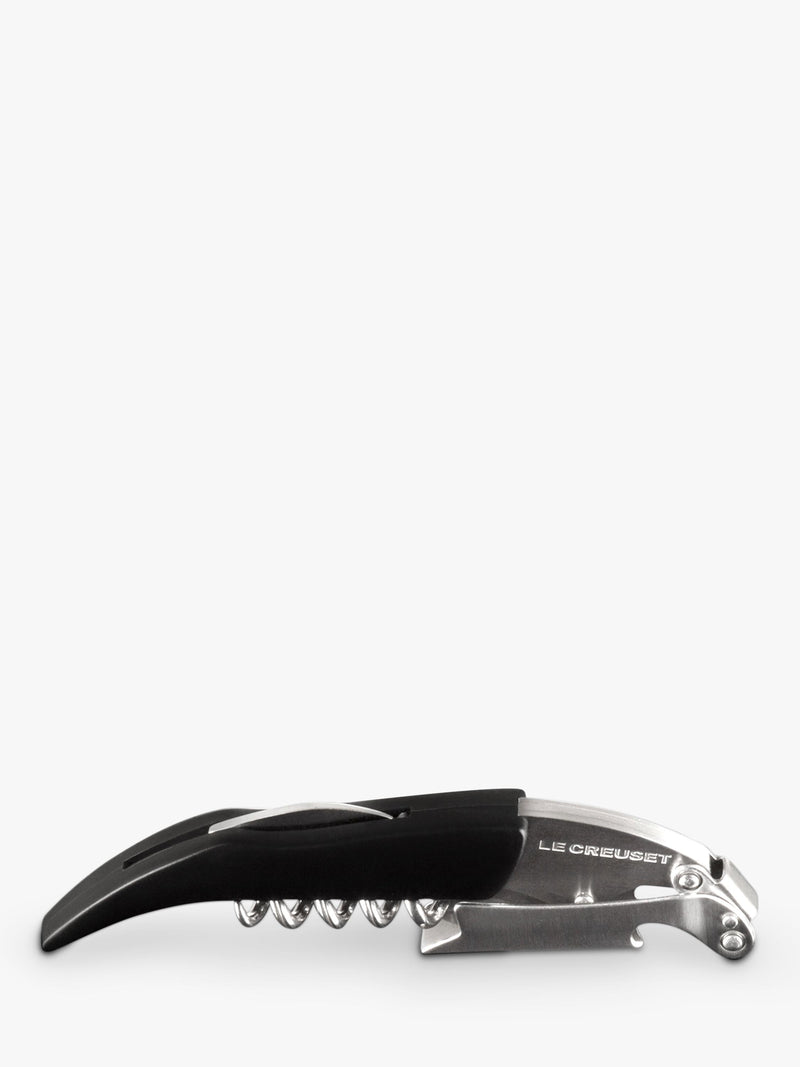 Le Creuset waiter's friend corkscrew shiny black (British brand)