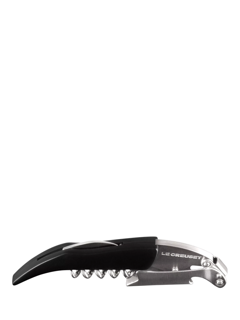 Le Creuset waiter's friend corkscrew shiny black (British brand)
