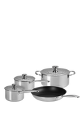 Le Creuset 3-Ply Stainless Steel Pan and Lid Set, 4 Piece, UK version