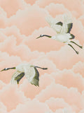 Harlequin cranes and clouds wallpaper in airy colourways, UK version