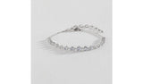 Argos Revere Sterling Silver Cubic Zirconia Bracelet 24.1cm- Buy online at McGrocer