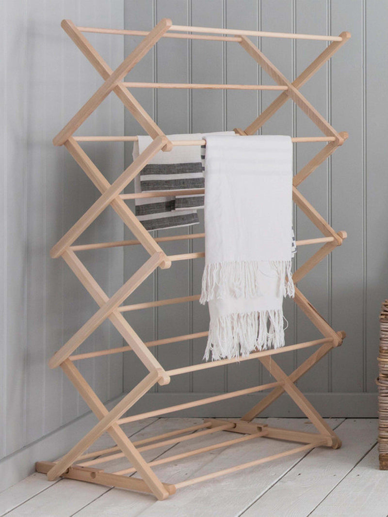 Garden Trading Folding Clothes Horse Natural, UK version