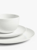 John Lewis dinnerware set 12 piece white, imported from the UK