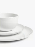 John Lewis dinnerware set 12 piece white, imported from the UK