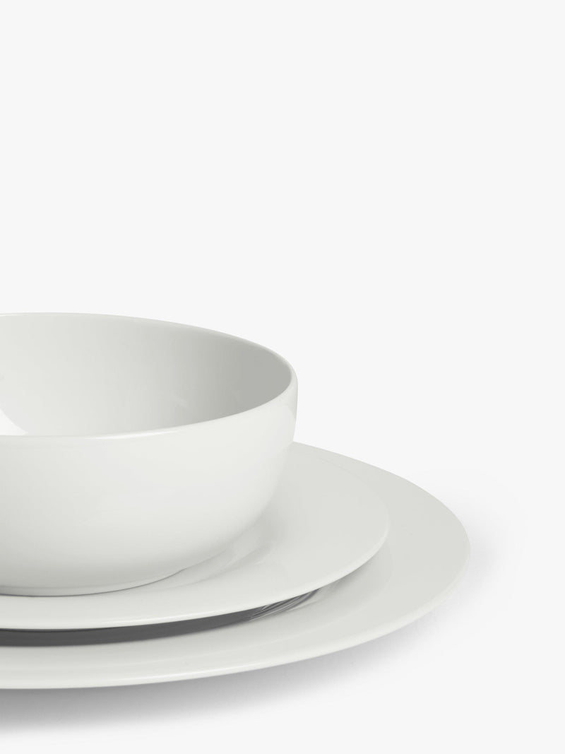 John Lewis Dine Rim Porcelain dinnerware set 12 piece, UK version