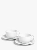 John Lewis Dine porcelain cappuccino cups white 350ml set, UK version