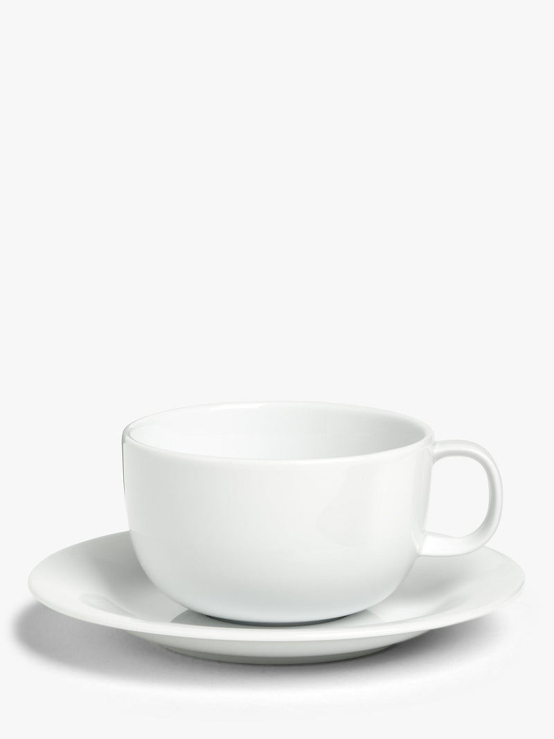 John Lewis Dine porcelain cappuccino cups white 350ml set, UK version
