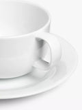 John Lewis Dine porcelain cappuccino cups white 350ml set, UK version