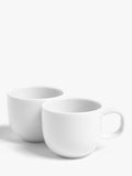 John Lewis porcelain espresso cup set of 2 80ml white, UK version