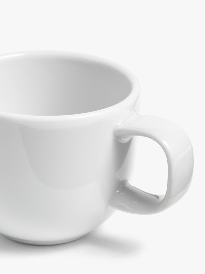 John Lewis porcelain espresso cup set of 2 80ml white, UK version