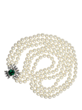 Eclectica pre-loved faux pearl crystal collar necklace, UK version