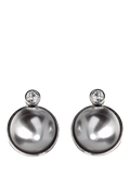 Eclectica faux pearl clip-on earrings 1980s vintage (British brand)