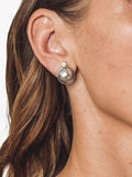 Eclectica faux pearl clip-on earrings 1980s vintage (British brand)