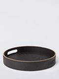 John Lewis round tray in black wenge wood, 30cm, imported from the UK