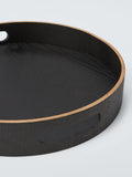 John Lewis round tray in black wenge wood, 30cm, imported from the UK