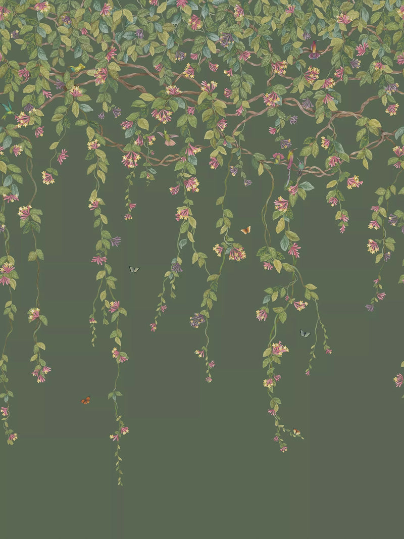 Cole & Son Kolibris Flora Tapetenpaneel 2,1 m