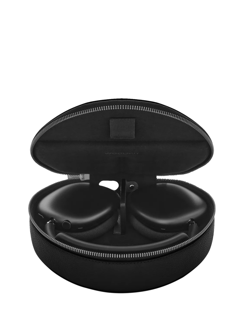 WOOLNUT leather case for AirPods Max in Black, UK version