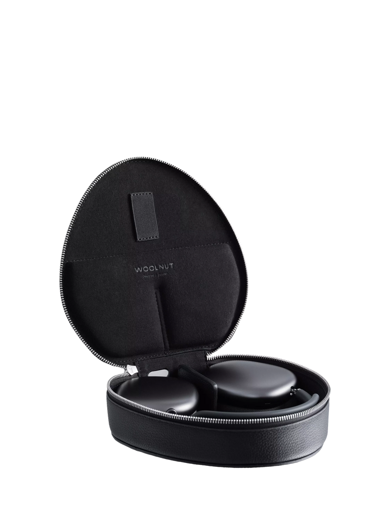 WOOLNUT leather case for AirPods Max in Black, UK version