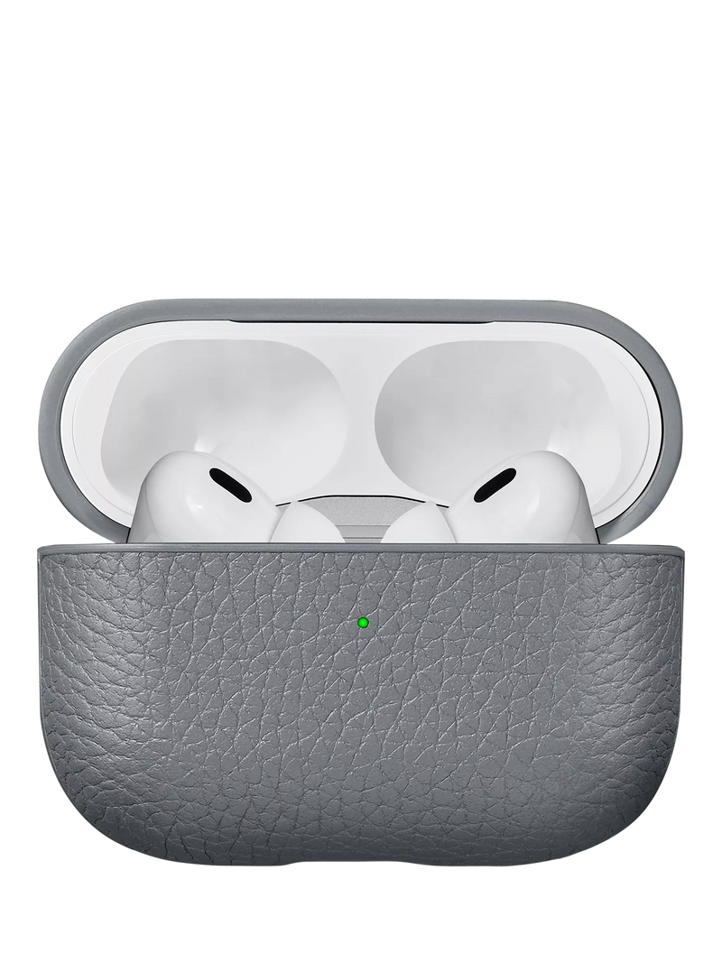WOOLNUT Leather Case for Airpods Pro (2nd generation), Grey