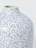 John Lewis Archive Heart stoneware vase blue (British brand)