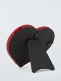 John Lewis Archive Heart Photo Frame red stoneware - British product