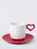 John Lewis heart espresso cup red 100ml (British brand)