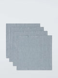 John Lewis Leckford seersucker napkins set of 4 blue, UK version