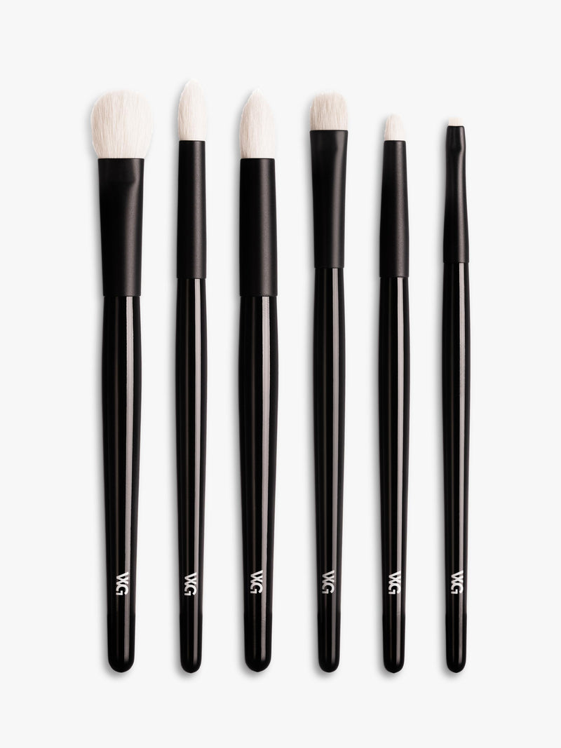 Handcrafted Natural Hair Eye Makeup Brush Set of Six Brushes