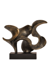 John Lewis Libra Interiors Romulus Abstract Sculpture, Antique Bronze, H39.5cm- Buy online at McGrocer