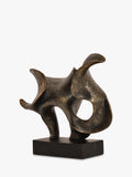 Libra Interiors abstract sculpture antique bronze H39.5cm, imported from the UK